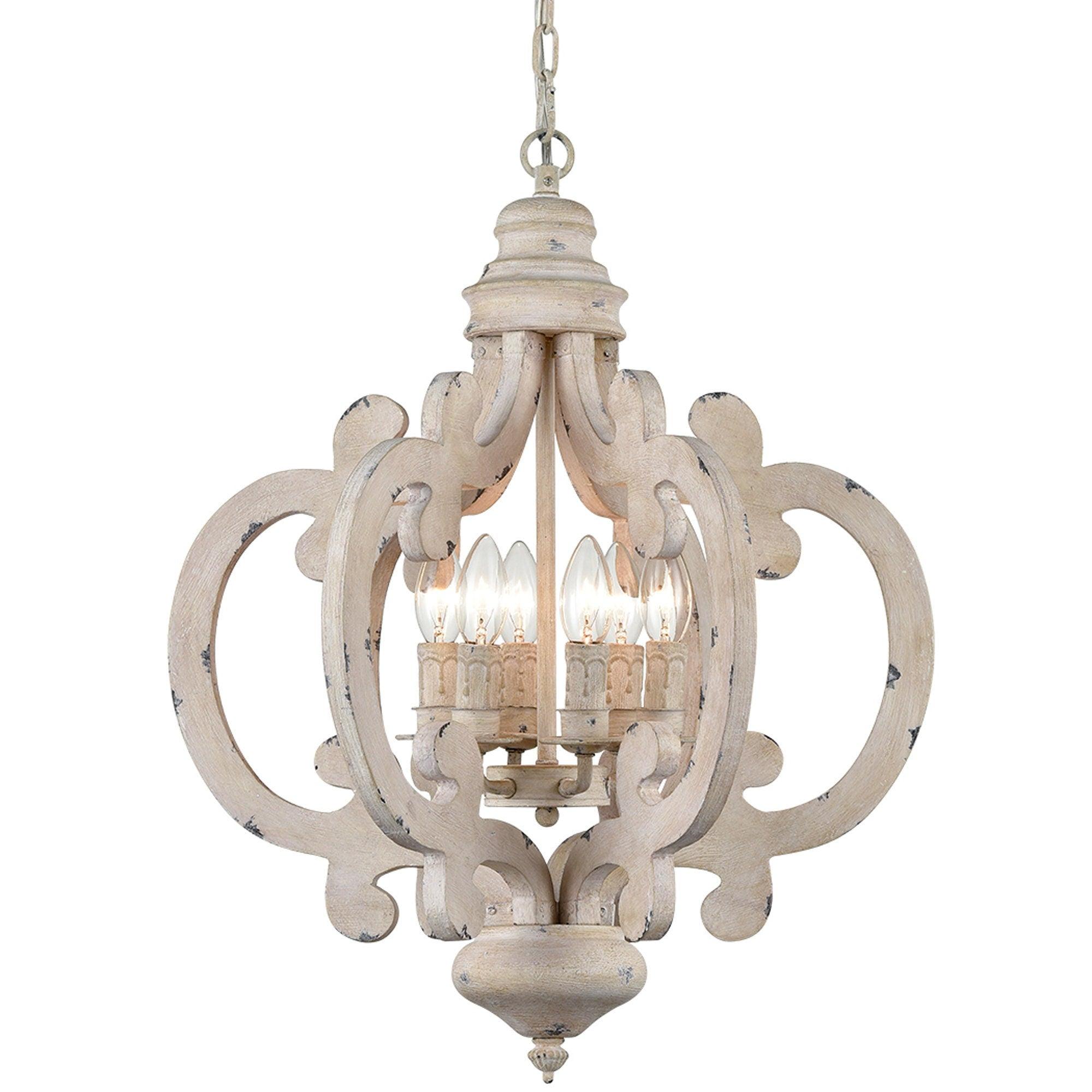 Antique White Style Chandelier - Cueteks