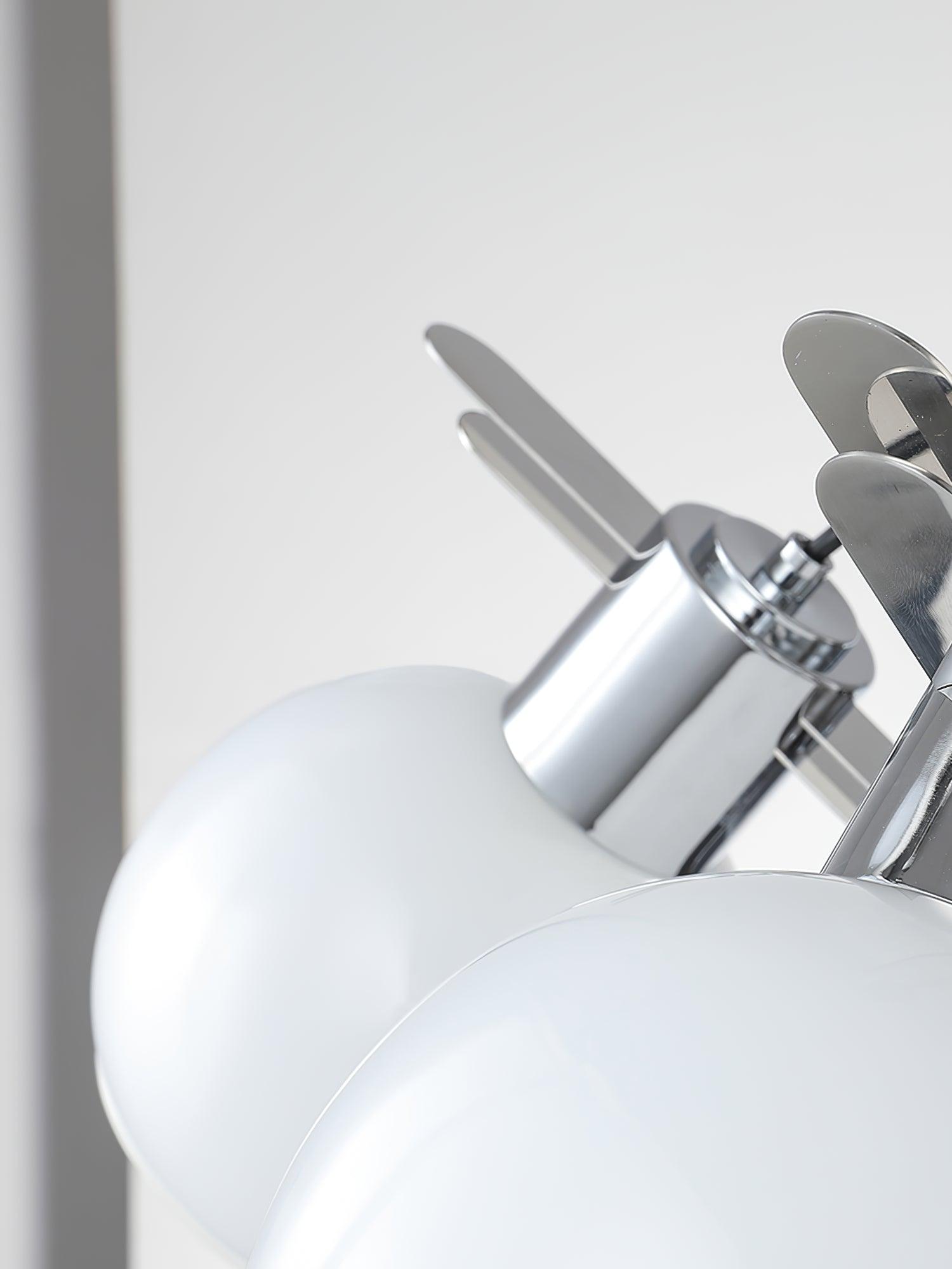 Vintage Geometrical Chrome Chandelier - Cueteks