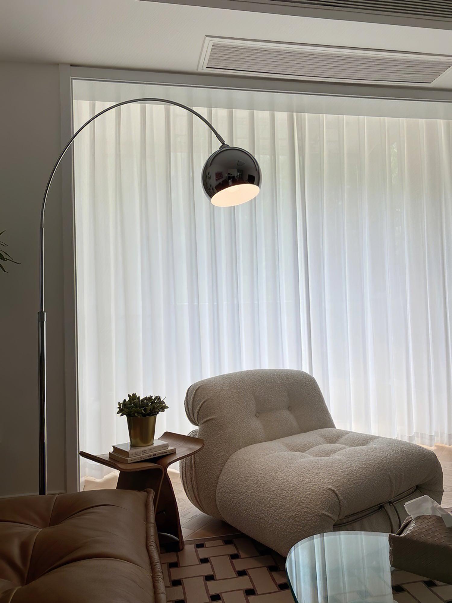 Angler floor lamp