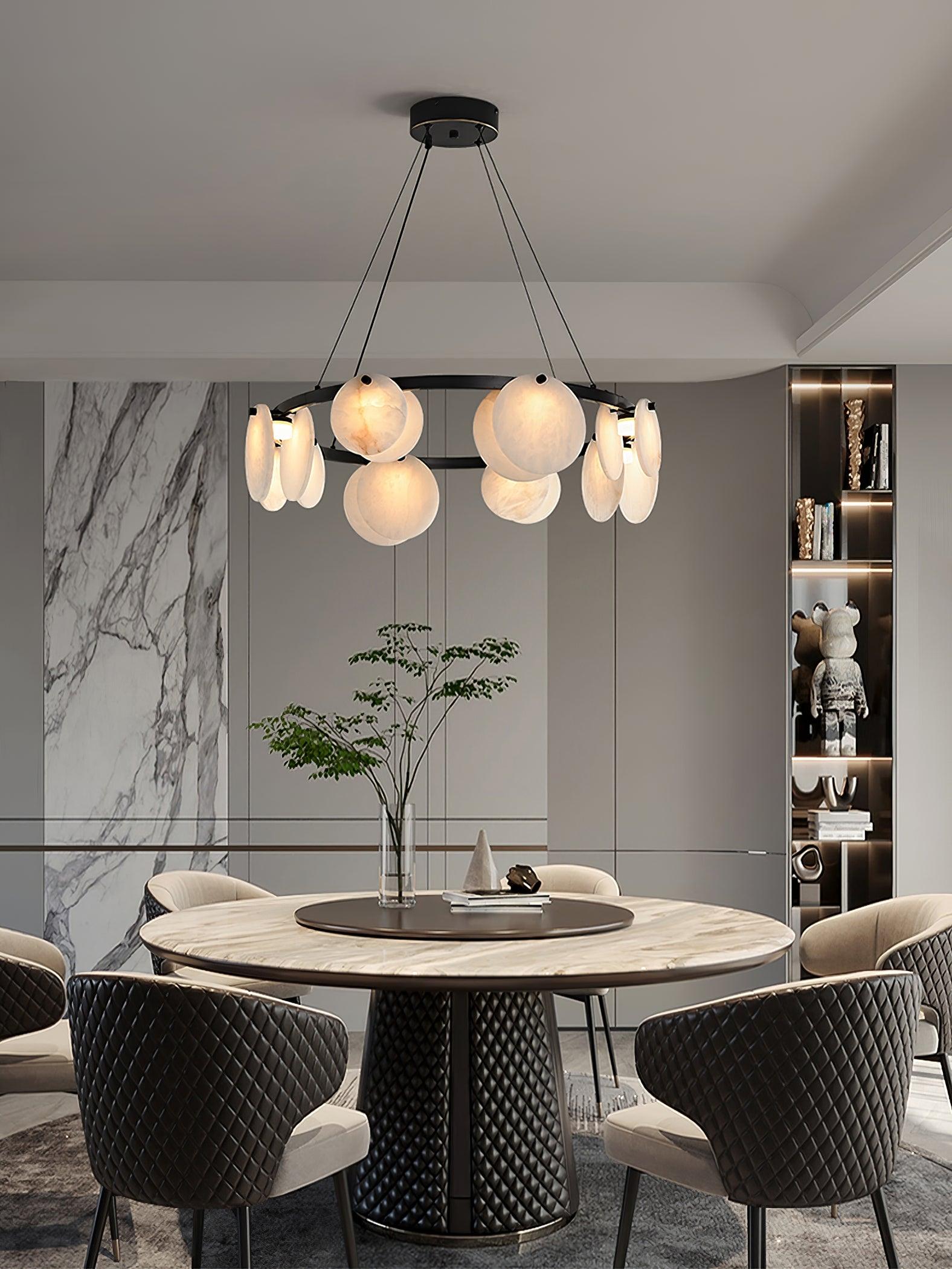 Trinidad Alabaster Chandelier - Cueteks