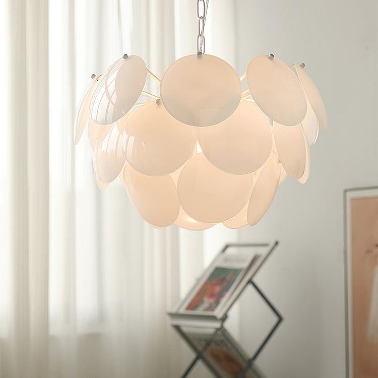 Luminous Petal Glass Chandelier - Cueteks