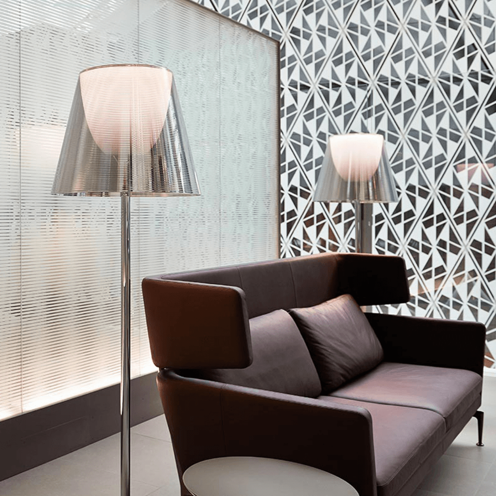 Chrome Prism Floor Lamp - Cueteks