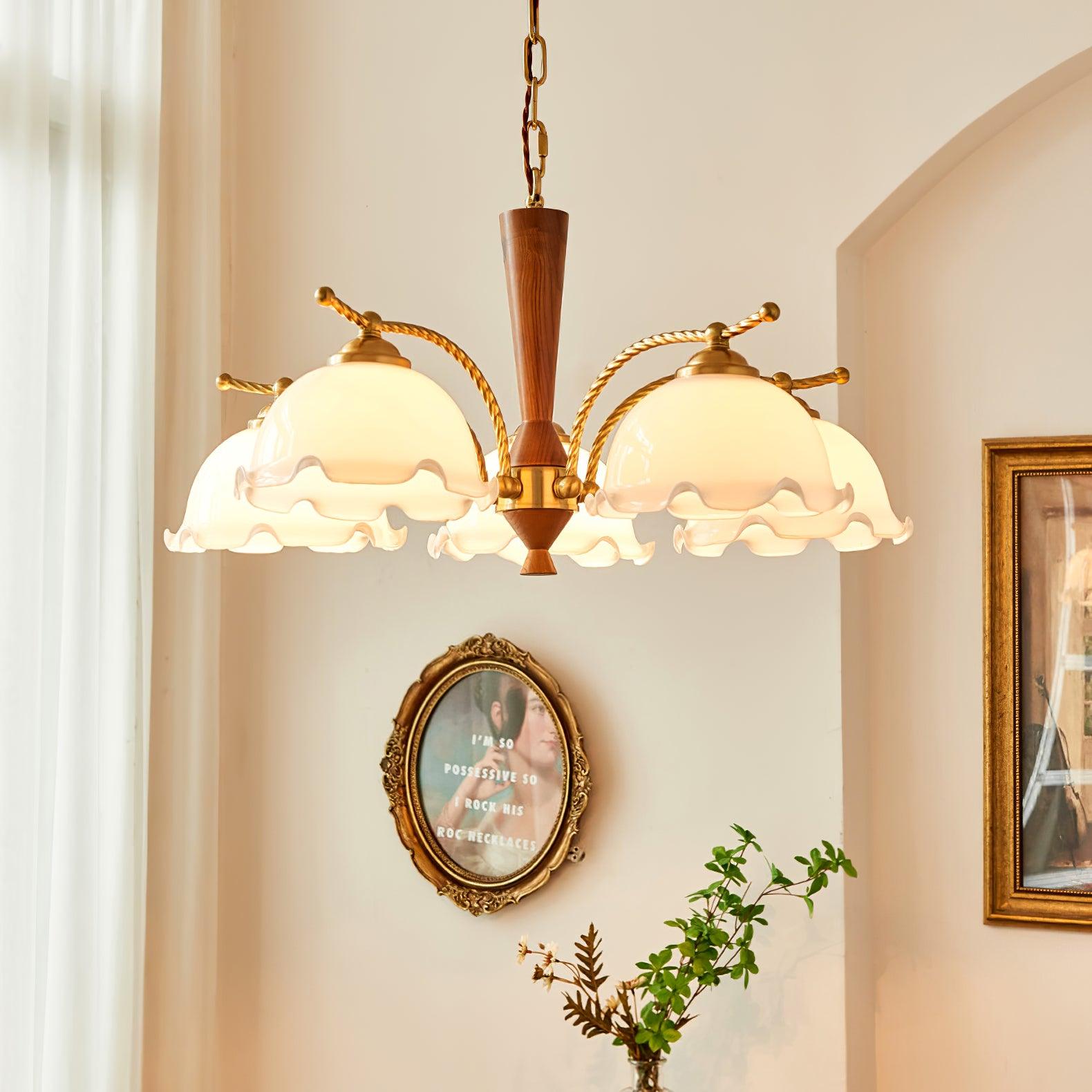 Milky Flower Chandelier - Cueteks