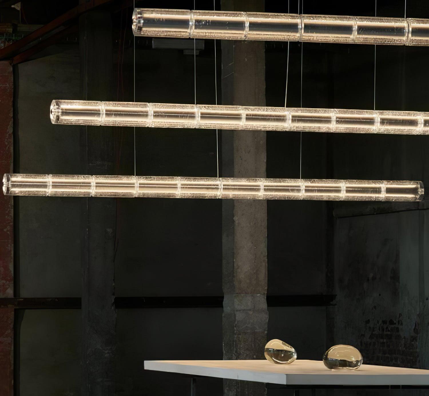 Mcdade Segmented Glass Chandelier - Cueteks