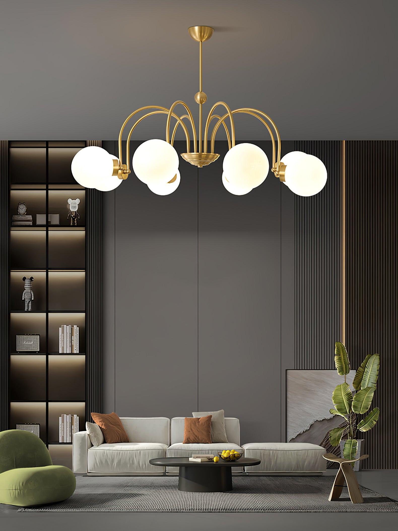 Yisu Brass Chandelier - Cueteks