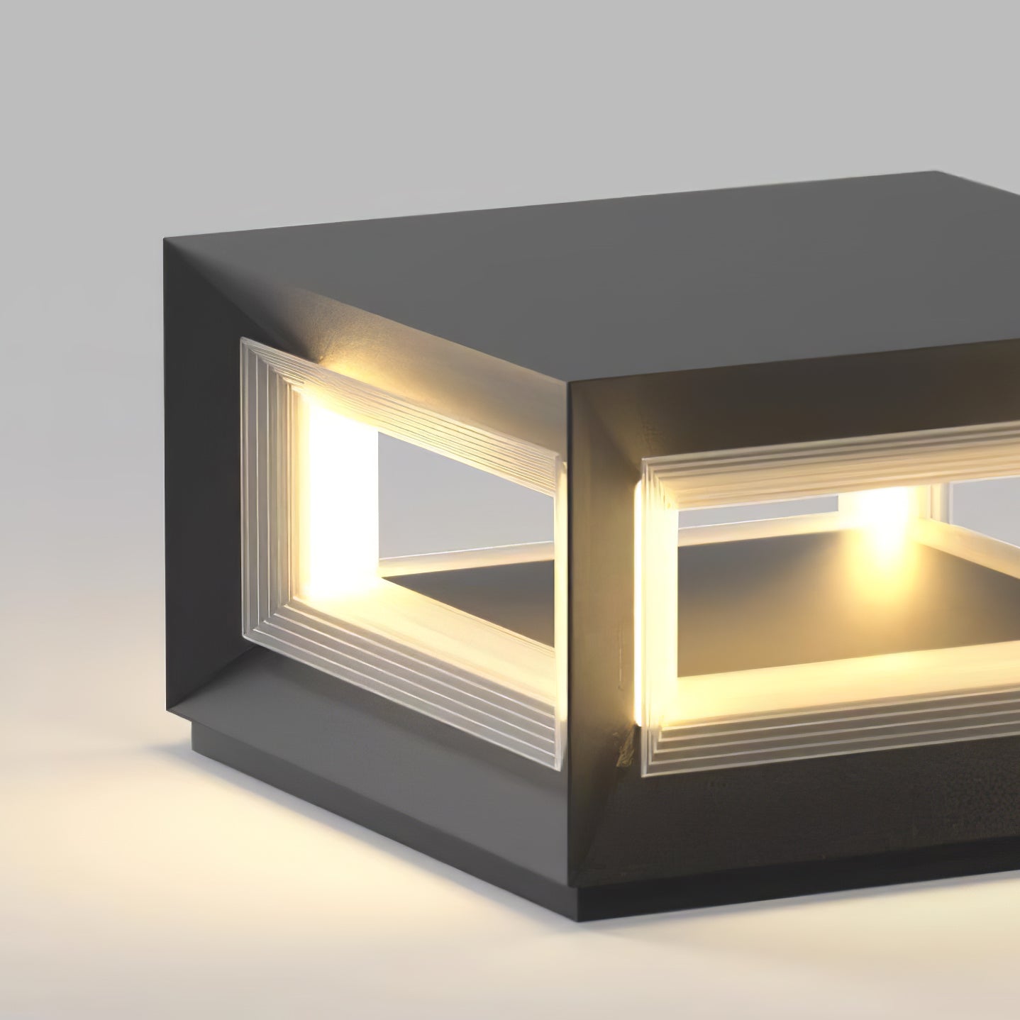 Light Cube Outdoor Post Light - Cueteks