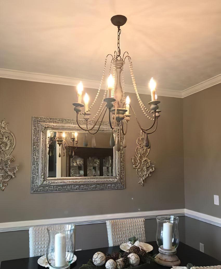 Candle Style Beaded Chandelier - Cueteks