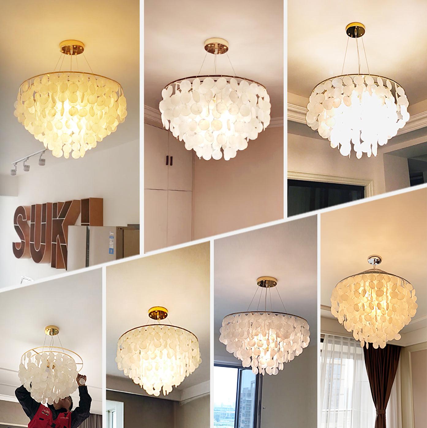 Shell Wind Chime Chandelier - Cueteks