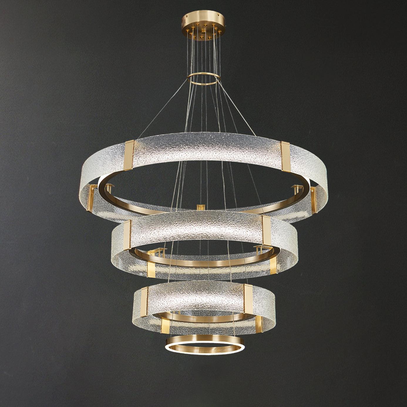 Ripple Glass Chandelier - Cueteks