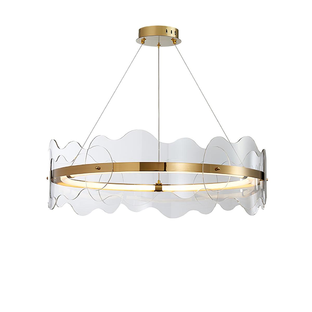 Acrylic Wave Chandelier - Cueteks