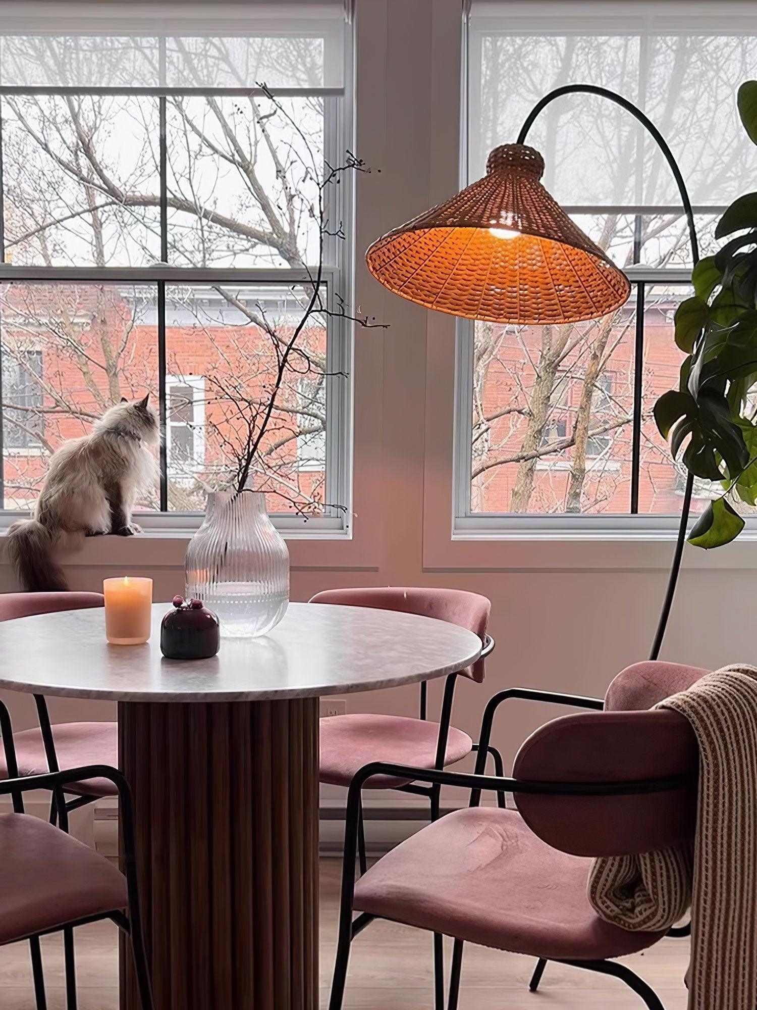 Tana Woven Floor Lamp - Cueteks