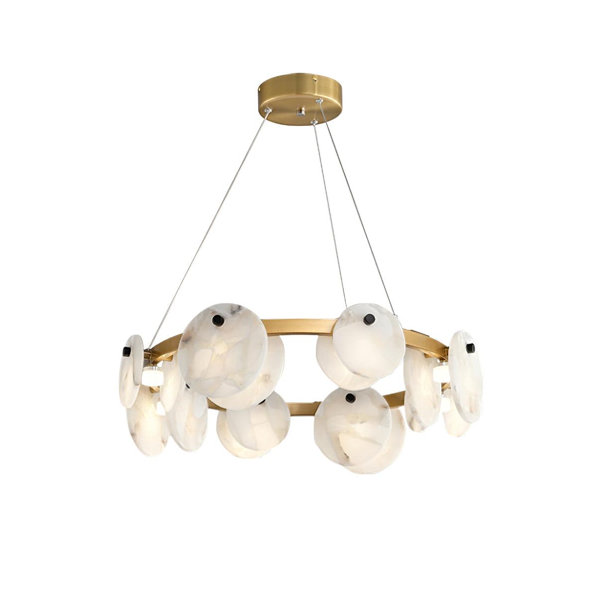 Trinidad Alabaster Chandelier - Cueteks