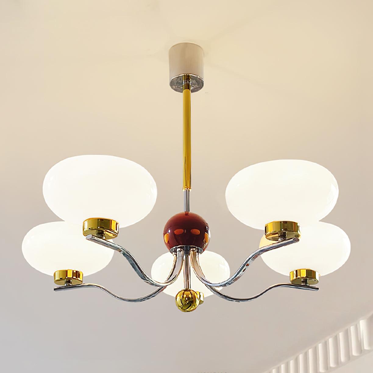 Medieval Glass Bowl Chandelier - Cueteks