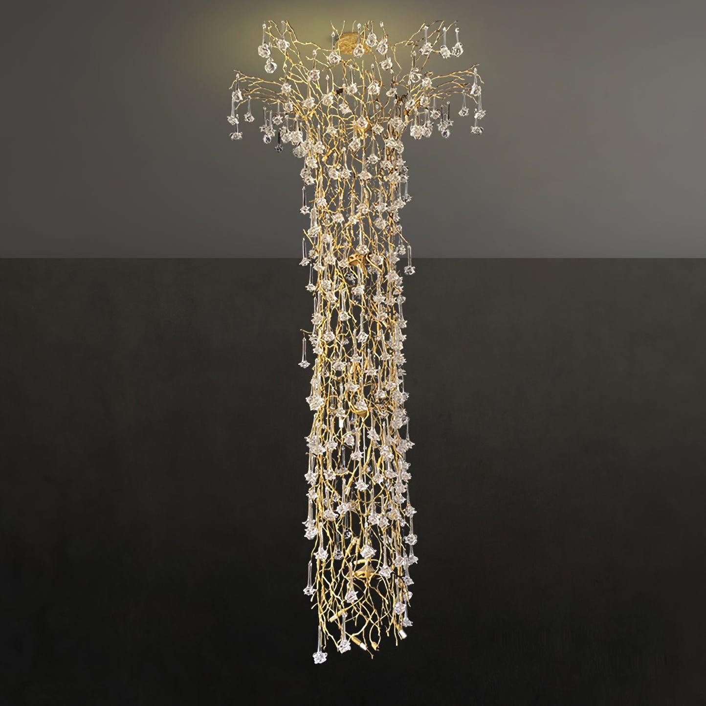 Tree Branch Staircase Chandelier - Cueteks