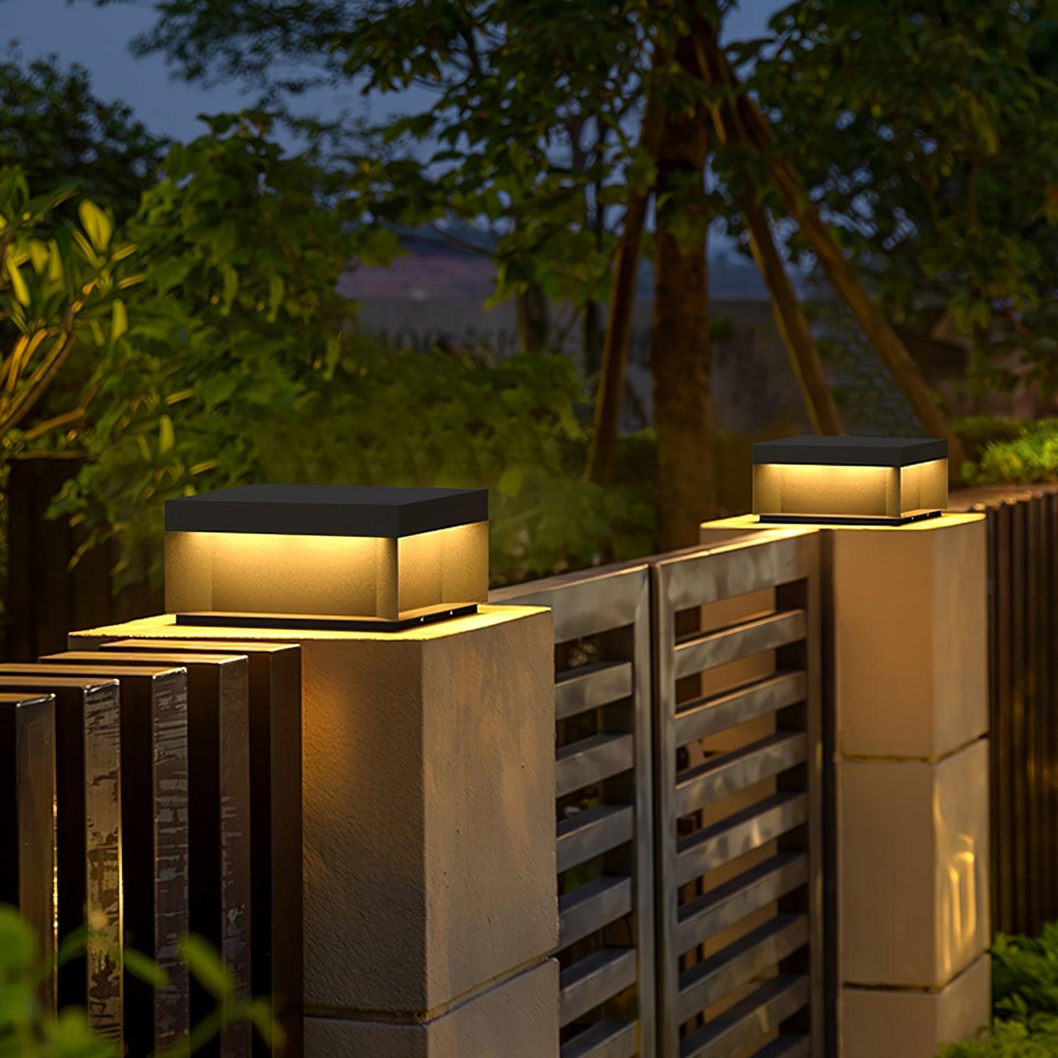 Black Box Outdoor Post Light - Cueteks