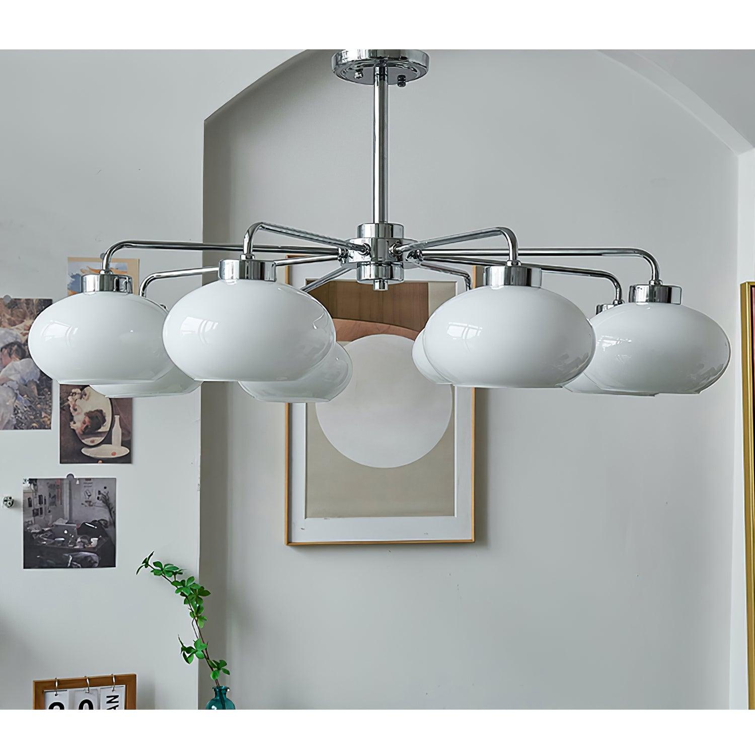 Oval Persimmon Chandelier - Cueteks