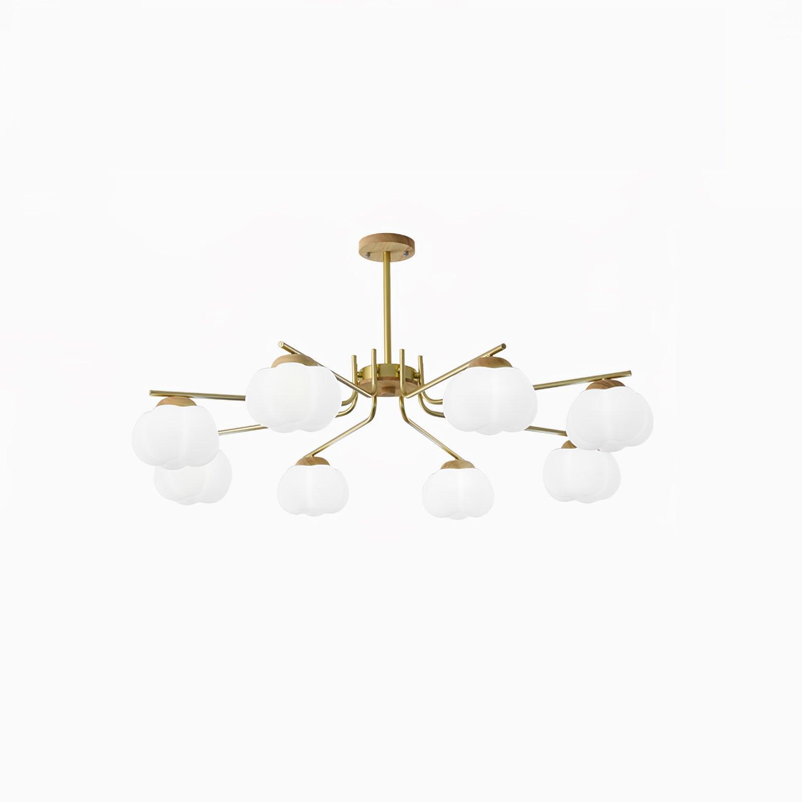 Plastic Cotton Balls Chandelier - Cueteks