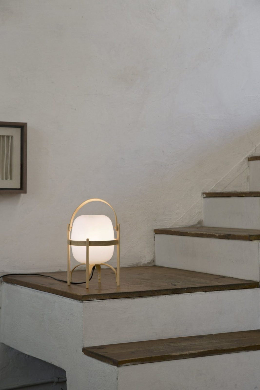 Portable Lantern Glass Table Lamp - Cueteks
