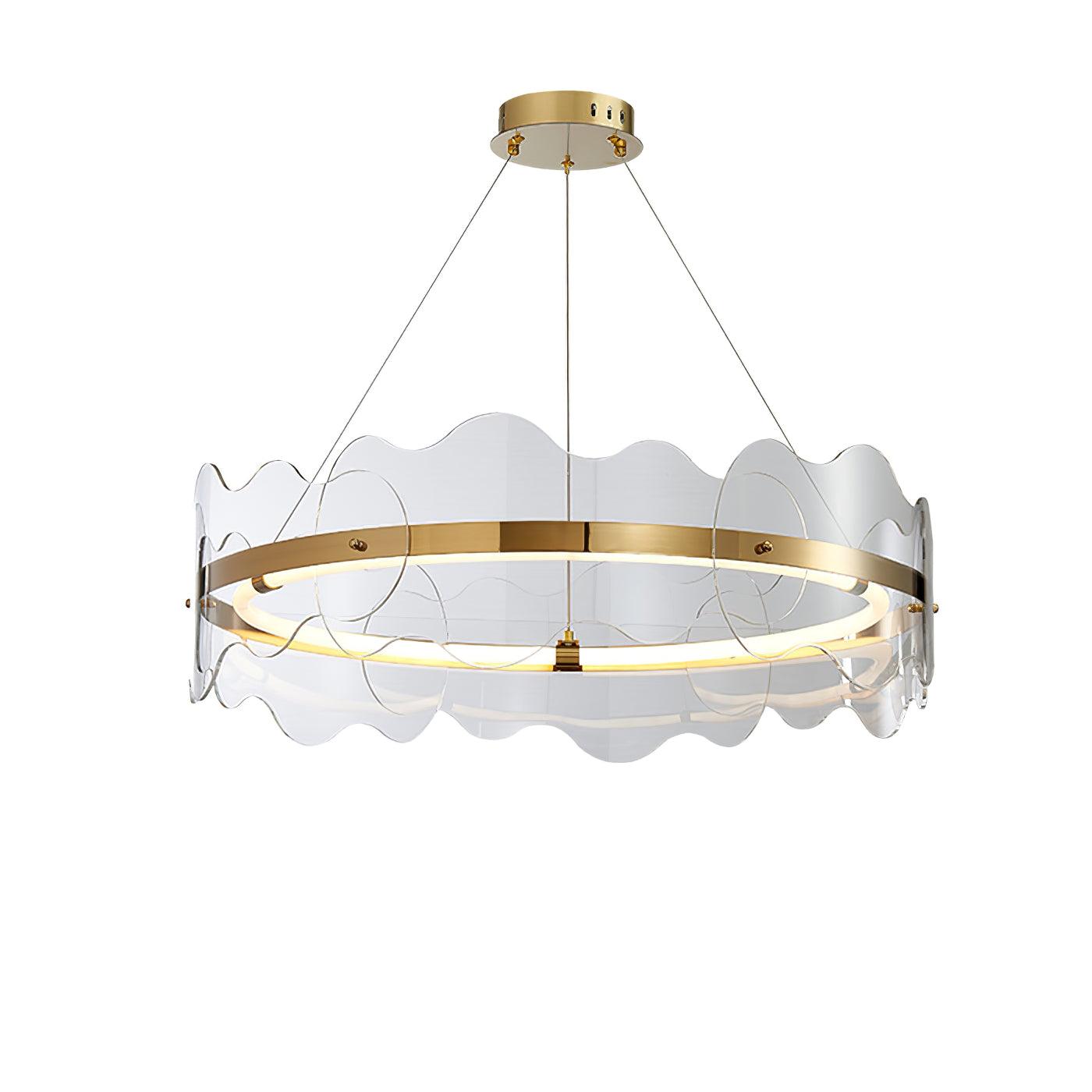 Acrylic Wave Chandelier - Cueteks