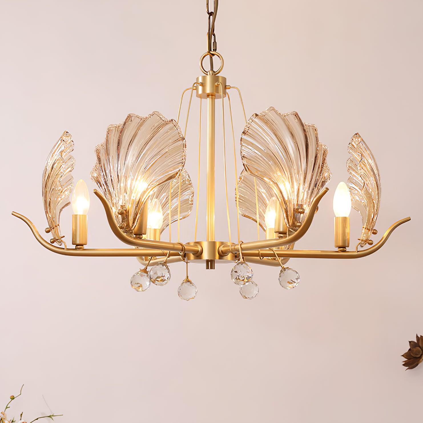 Shell Crystal Chandelier - Cueteks