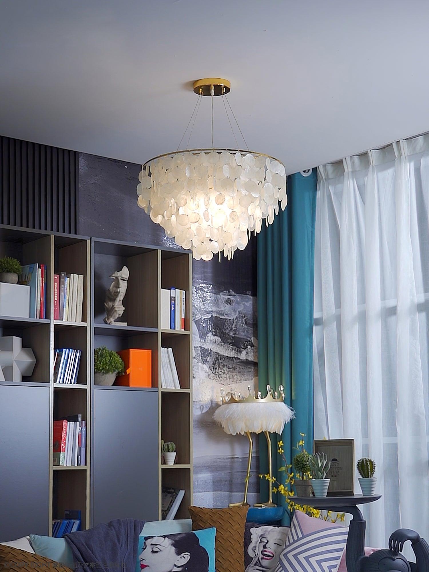 Shell Wind Chime Chandelier - Cueteks