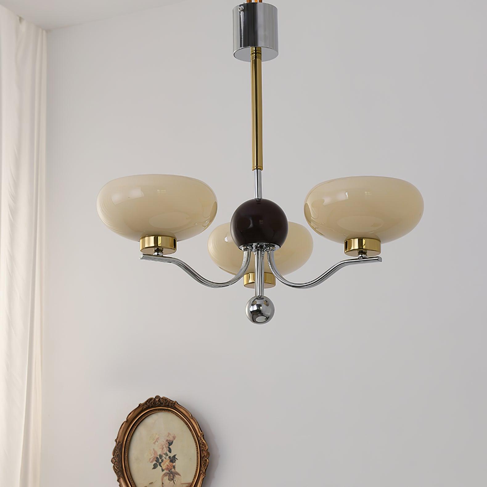 Medieval Glass Bowl Chandelier - Cueteks
