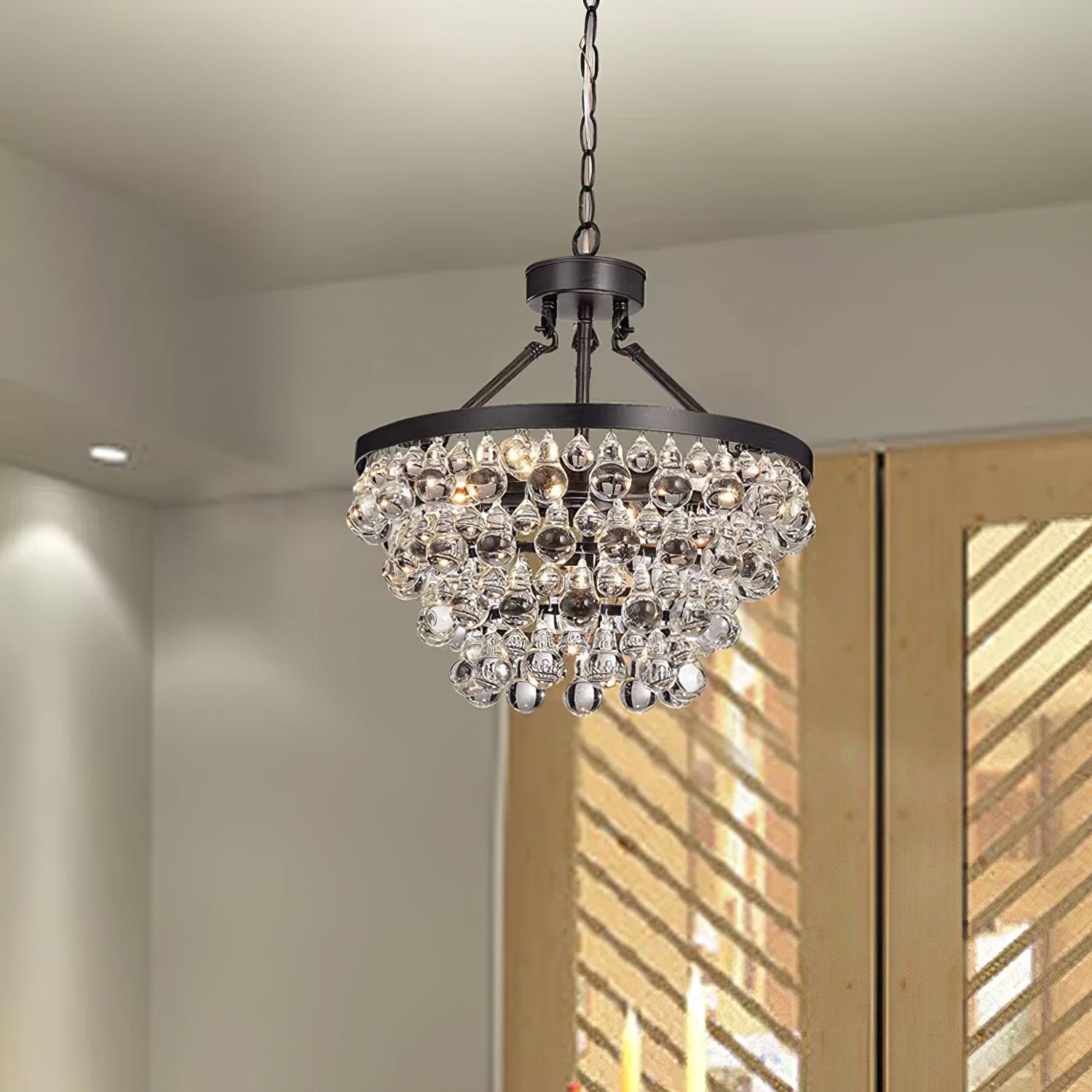 Unique Tiered Crystal Chandelier - Cueteks