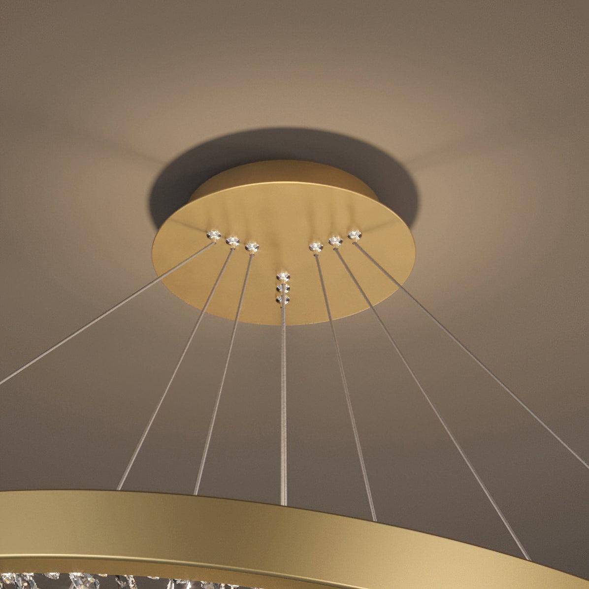 Luxury Circle Crystal Chandelier - Cueteks