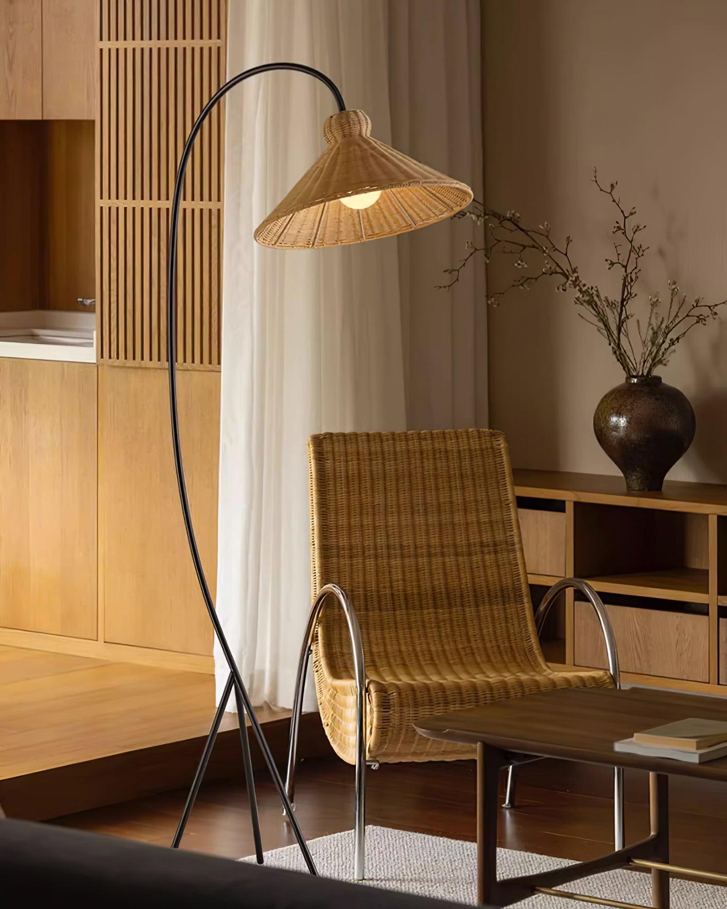 Tana Woven Floor Lamp - Cueteks