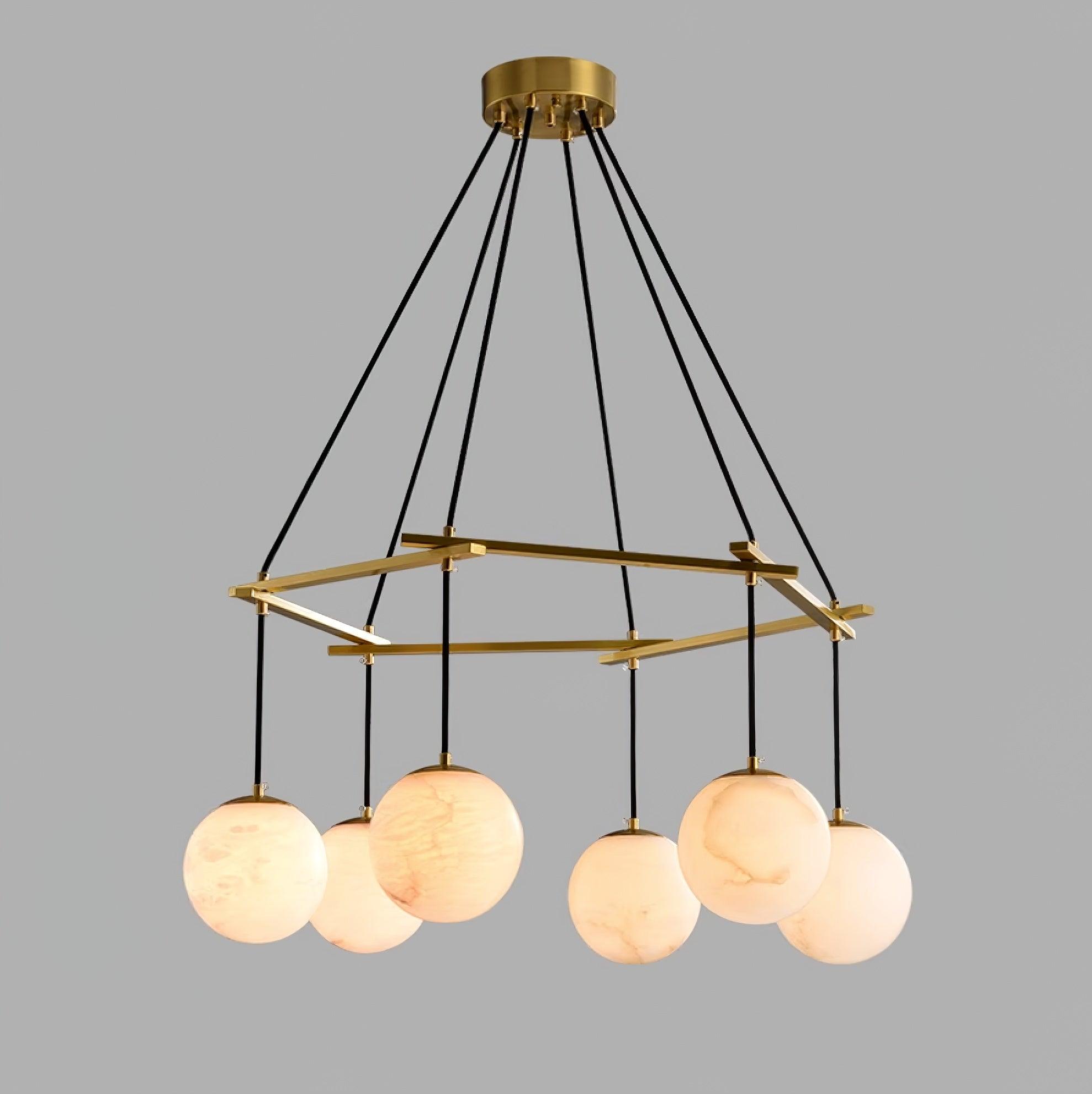 Miira Alabaster Chandelier - Cueteks