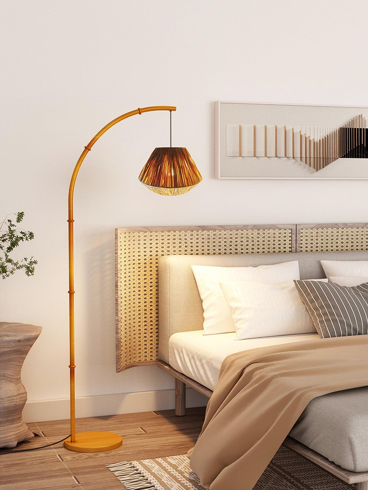 Bamboo Pole Floor Lamp - Cueteks