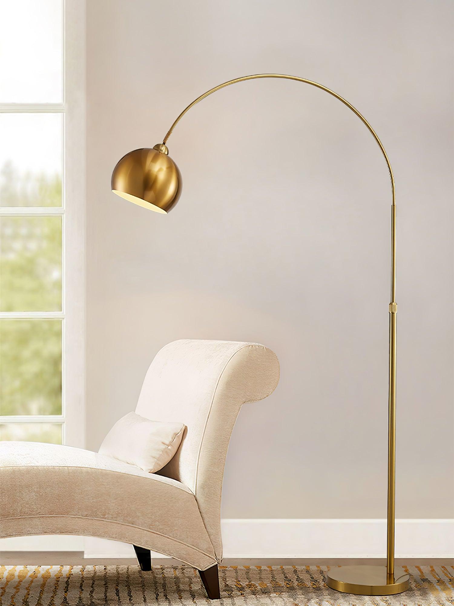 Angler floor lamp