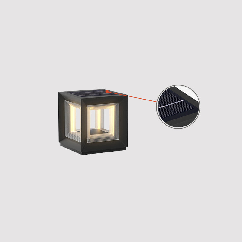 Light Cube Outdoor Post Light - Cueteks