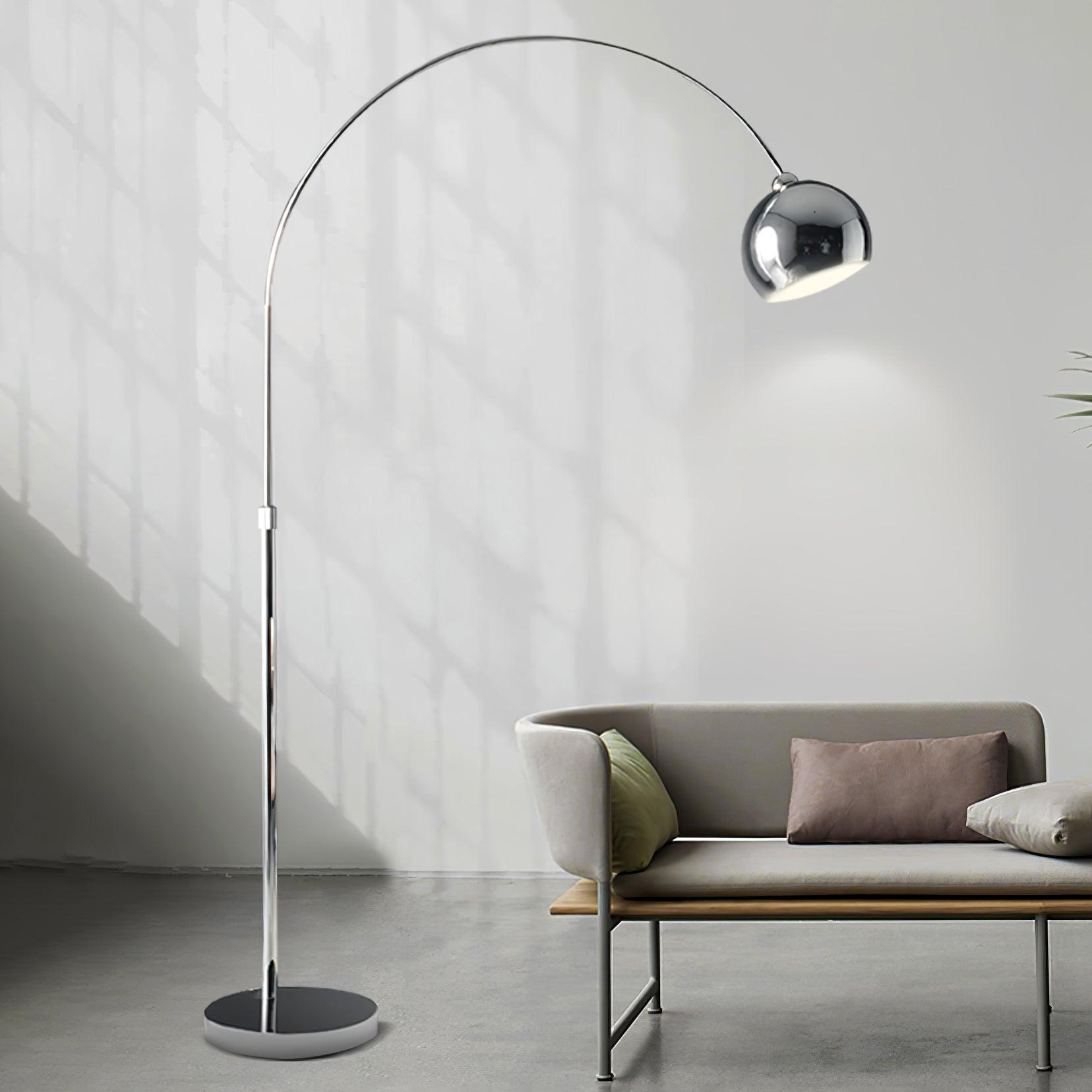 Angler floor lamp