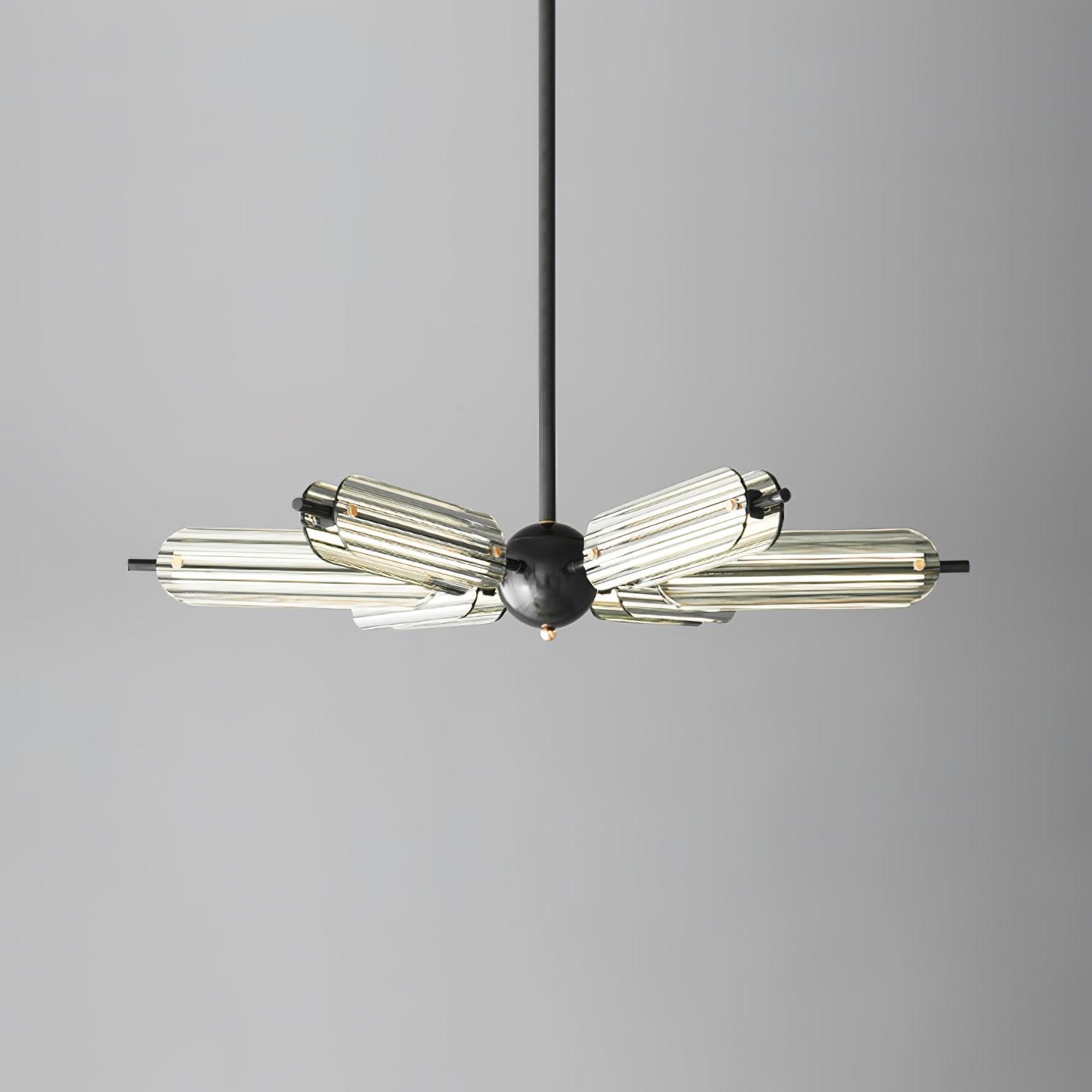 Sputnik Brass Chandelier - Cueteks