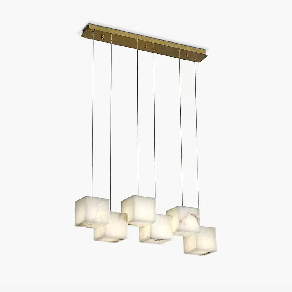 Alabaster Box Chandelier - Cueteks