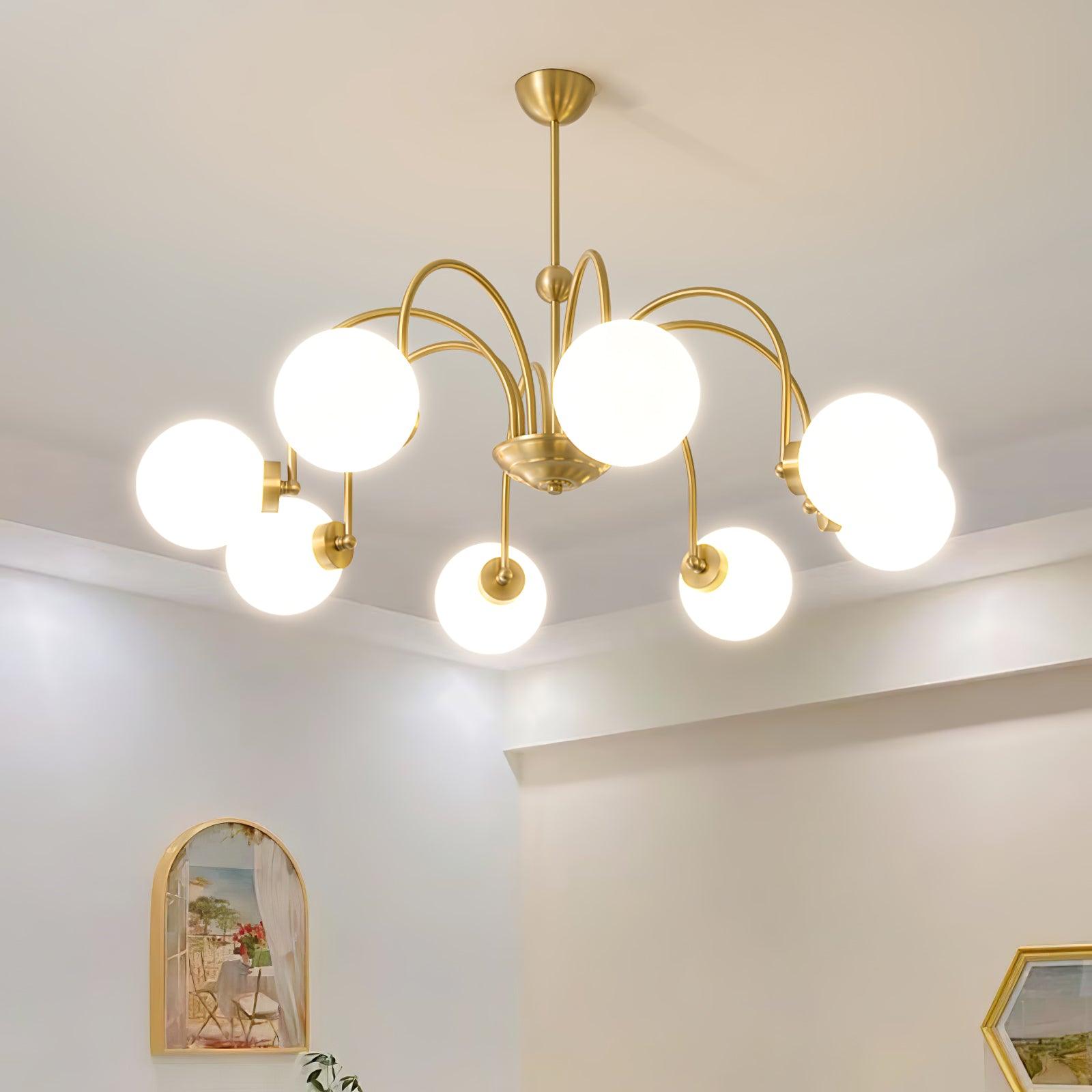 Yisu Brass Chandelier - Cueteks