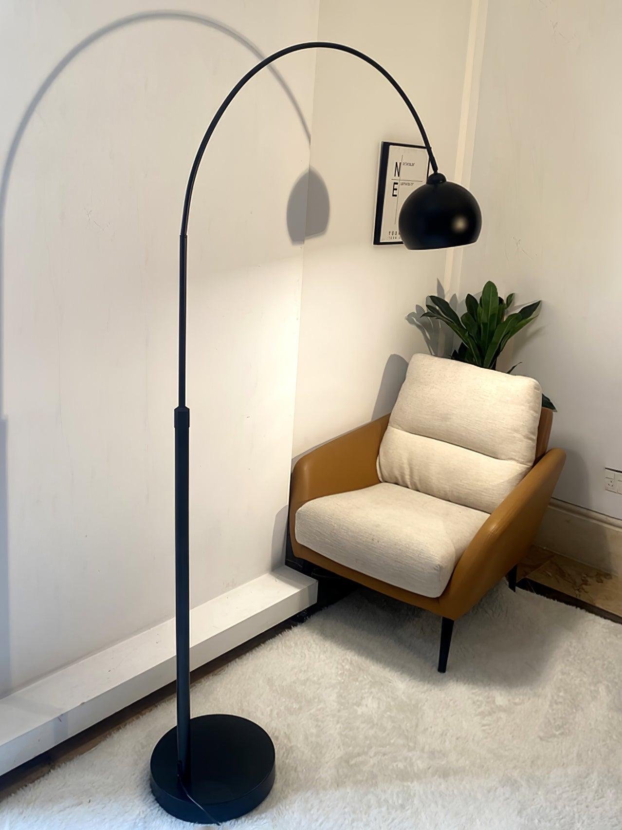 Angler floor lamp