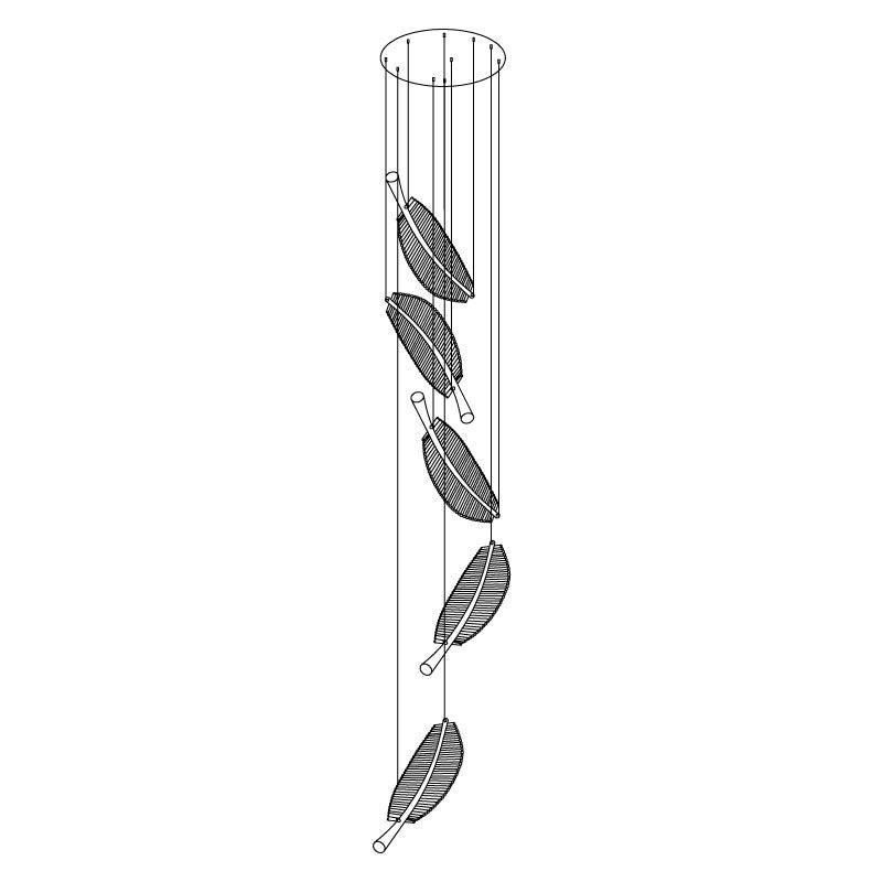 Leaf LED Chandelier - Cueteks