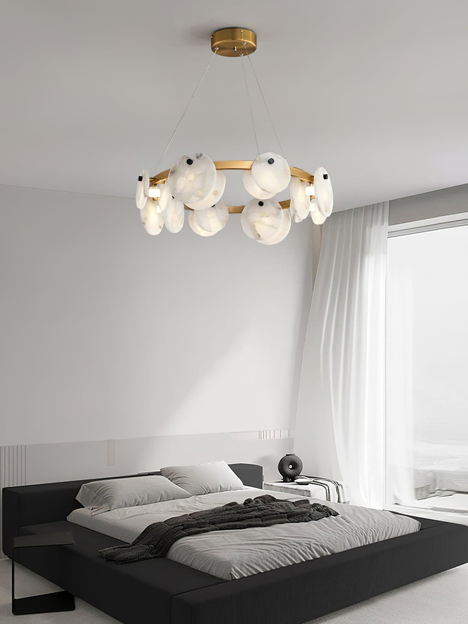 Trinidad Alabaster Chandelier - Cueteks