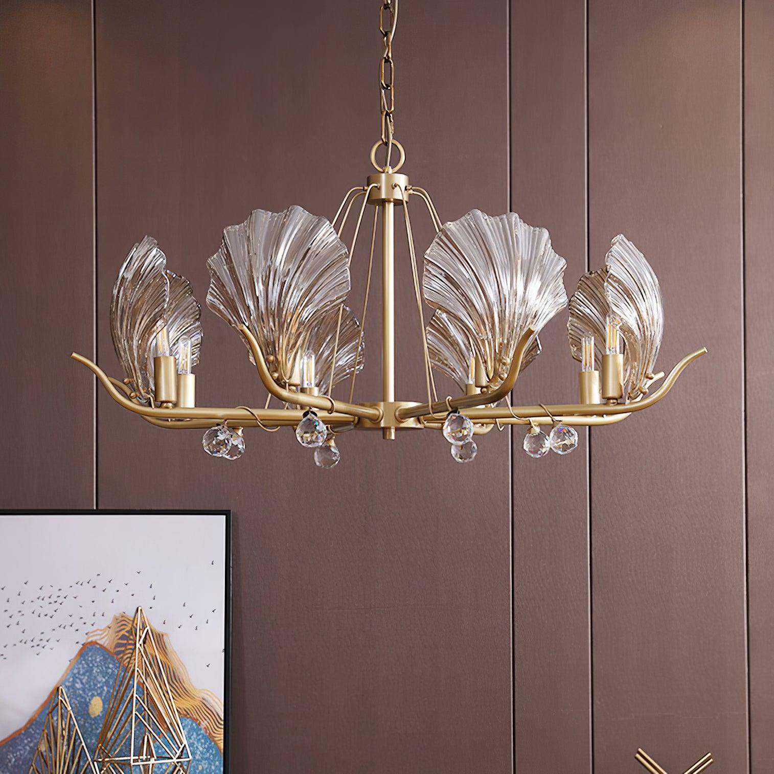 Shell Crystal Chandelier - Cueteks