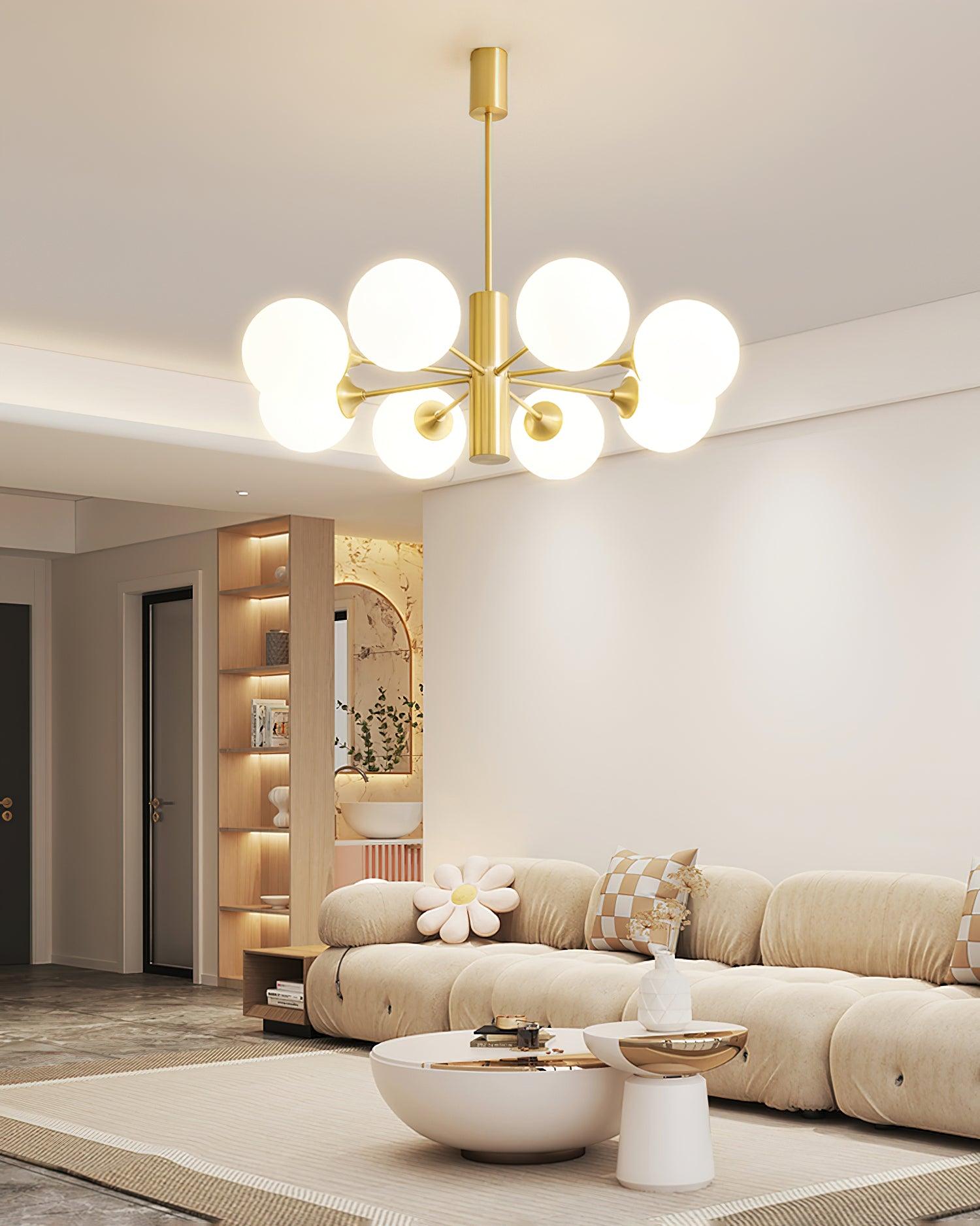 Stella Brass Chandelier - Cueteks