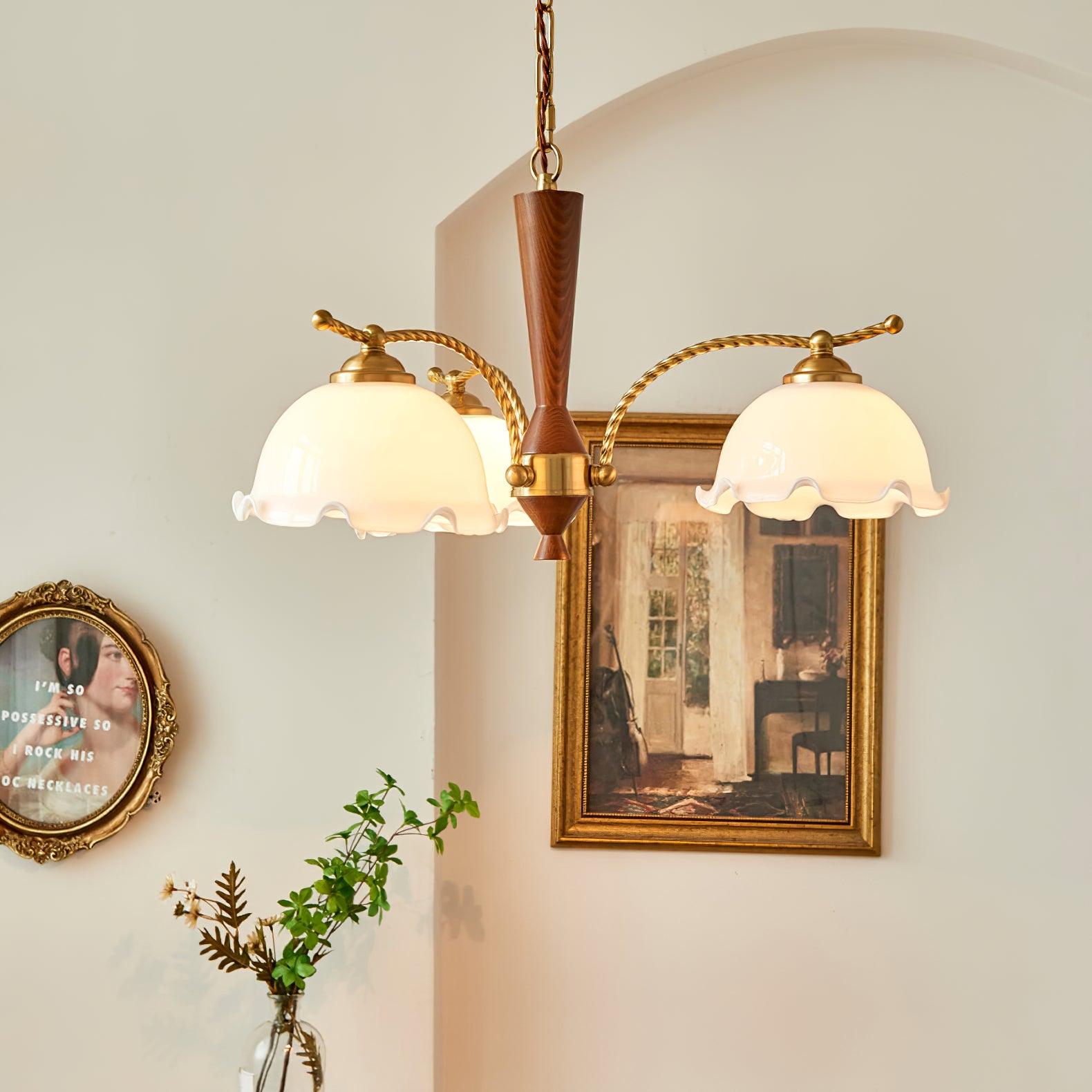 Milky Flower Chandelier - Cueteks
