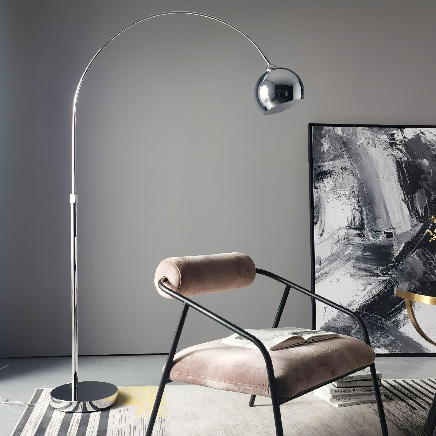 Angler floor lamp