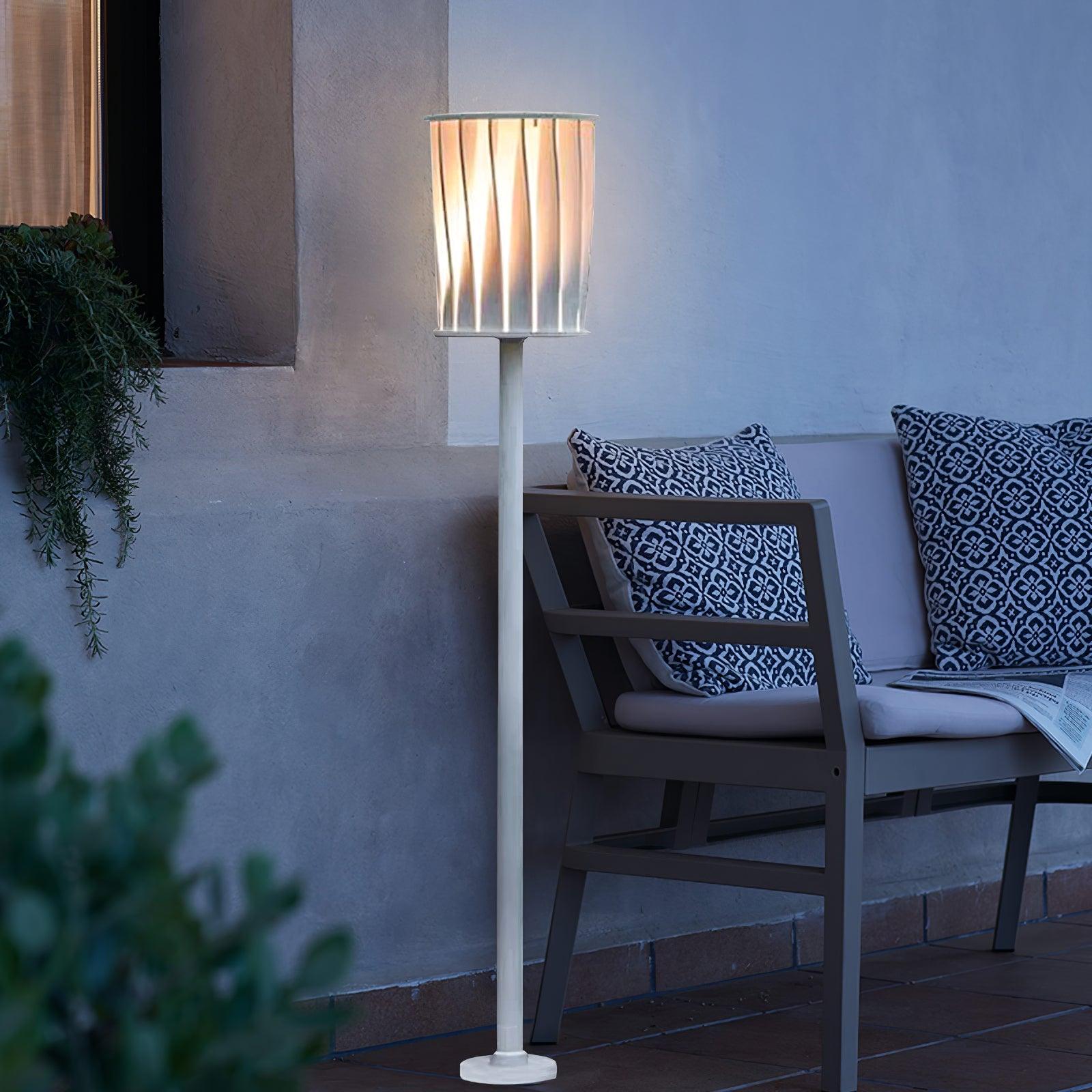 White Column Garden Light - Cueteks