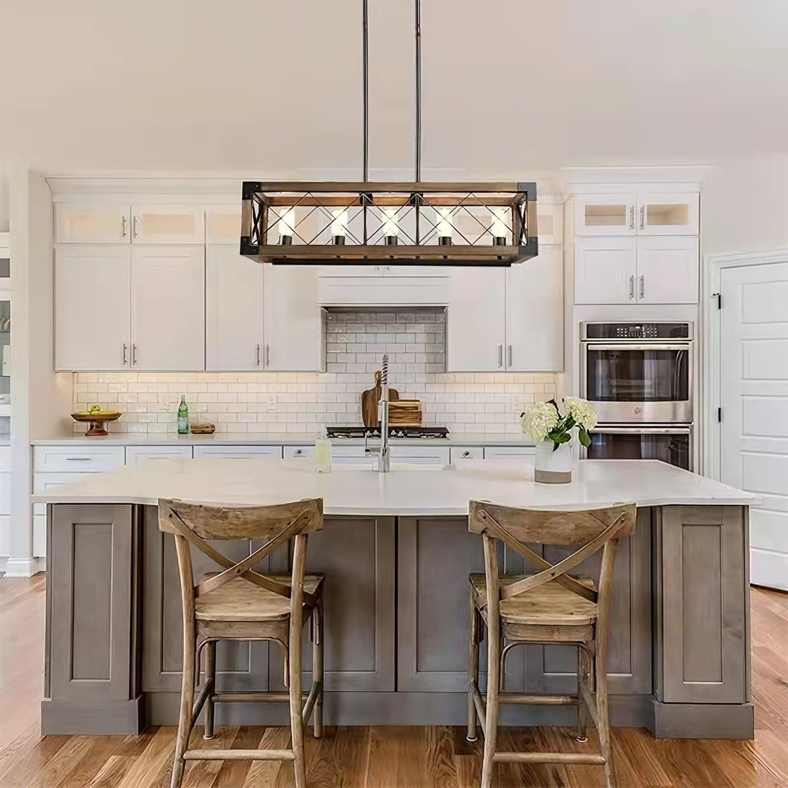 Kitchen Island Rectangle Chandelier - Cueteks
