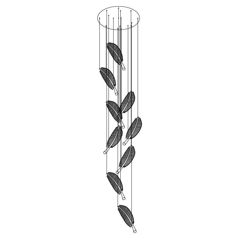 Leaf LED Chandelier - Cueteks