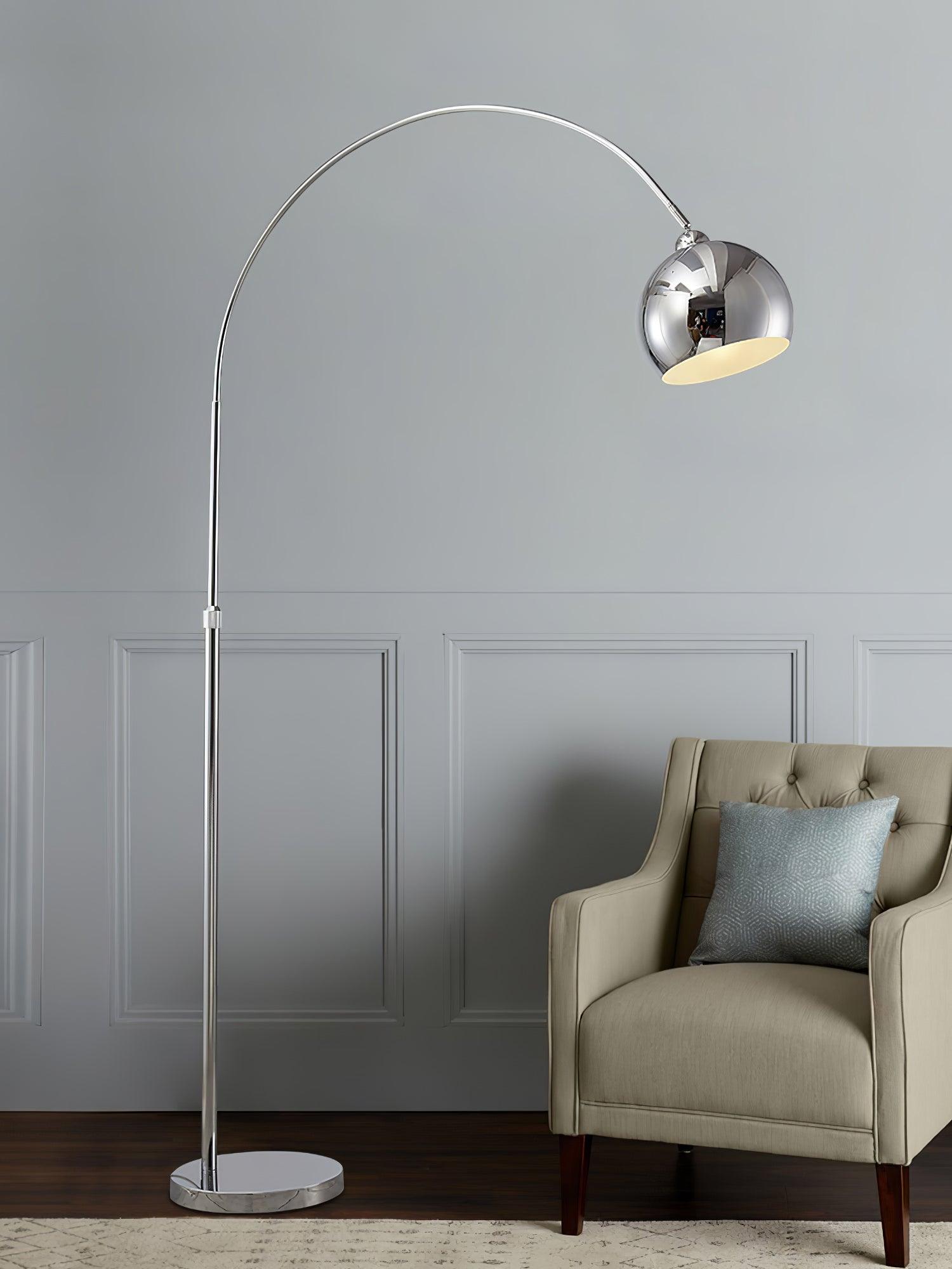 Angler floor lamp