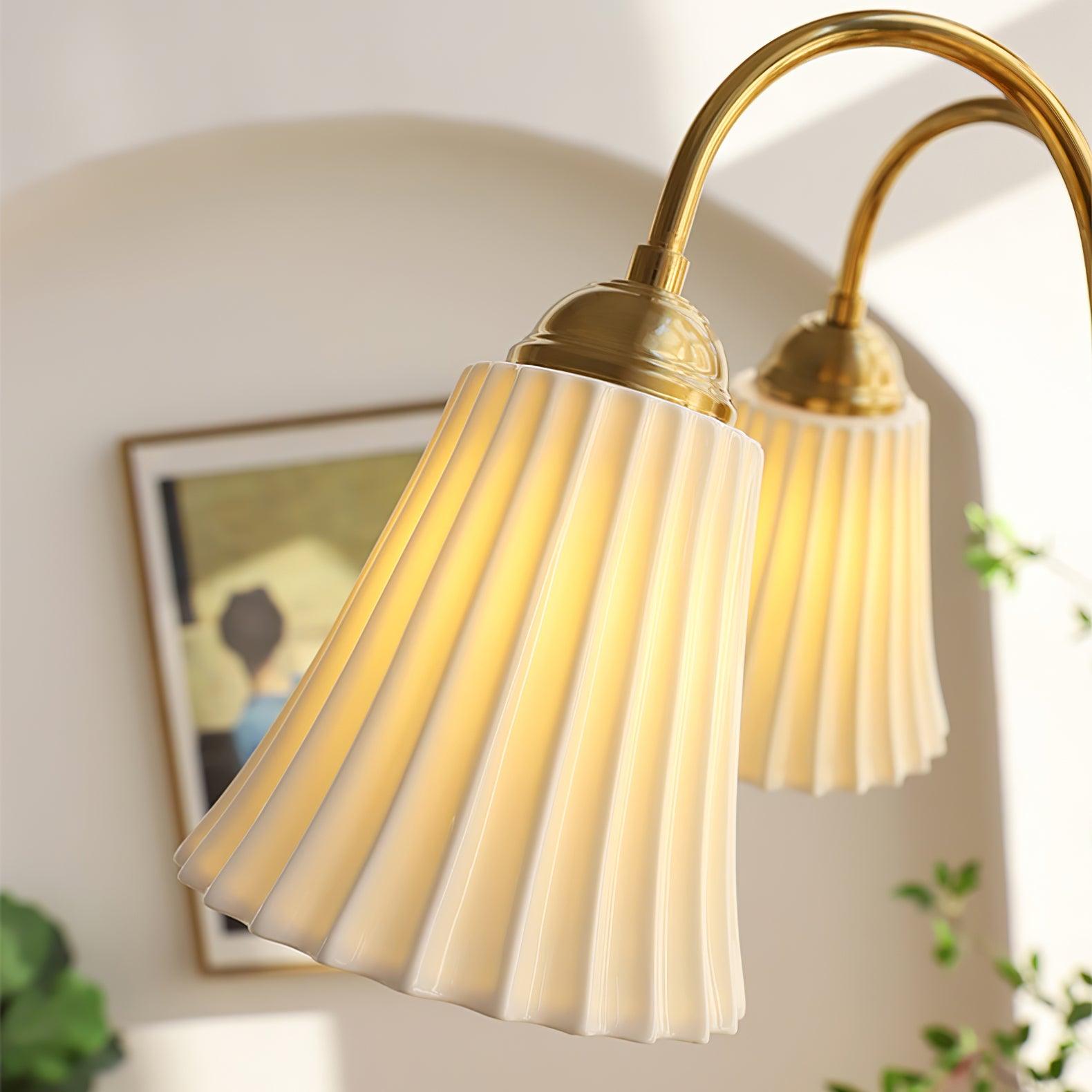 Medieval Ceramic Trumpet Chandelier - Cueteks