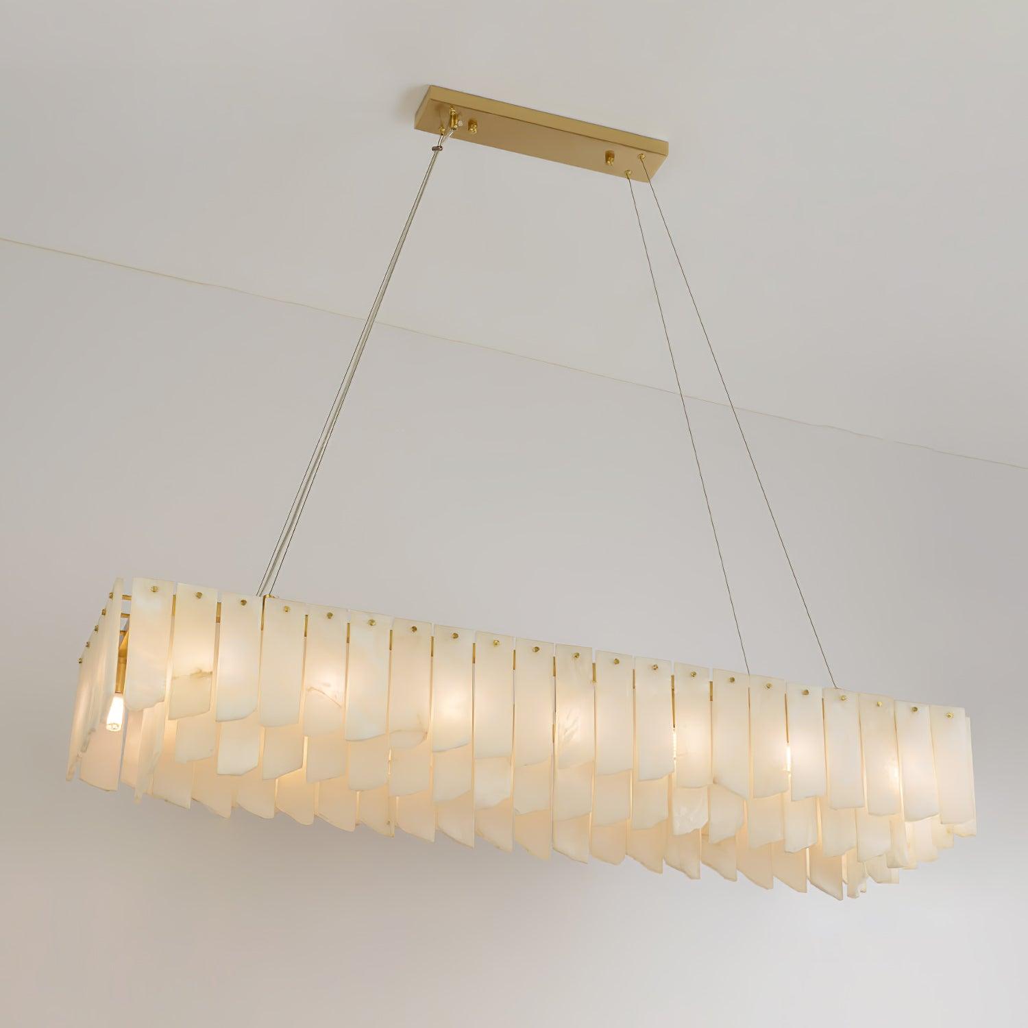 Alabaster Cascade Tiered Chandelier - Cueteks